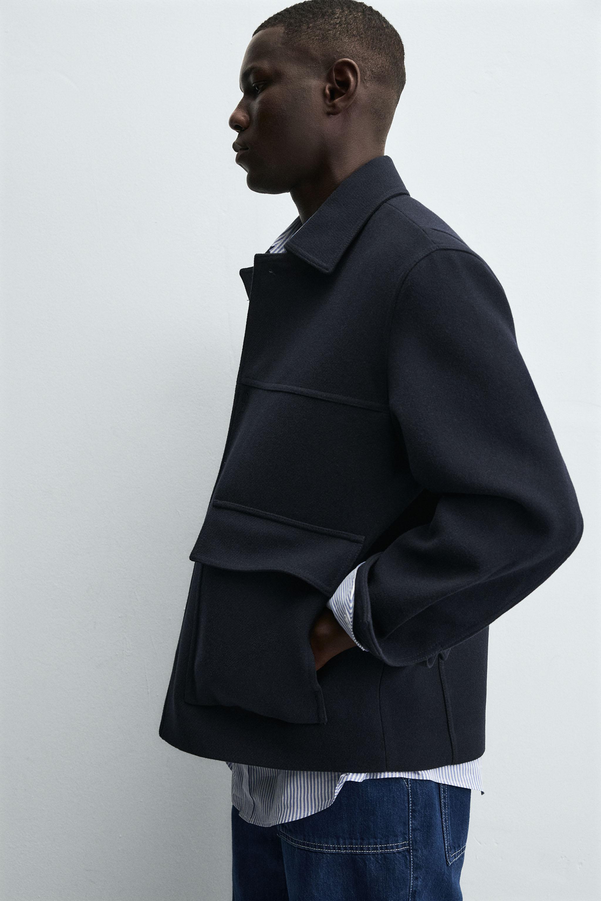 REGULAR FIT POCKET OVERCOAT